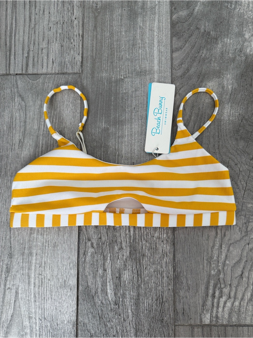 Beach Bunny Elise honey and white bikini top - Picture 4 of 7